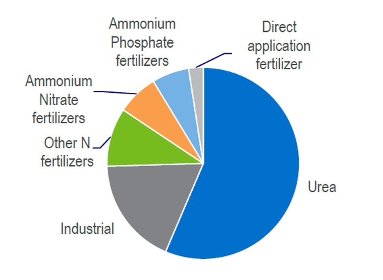 Ammonia Demand Globally, 2024